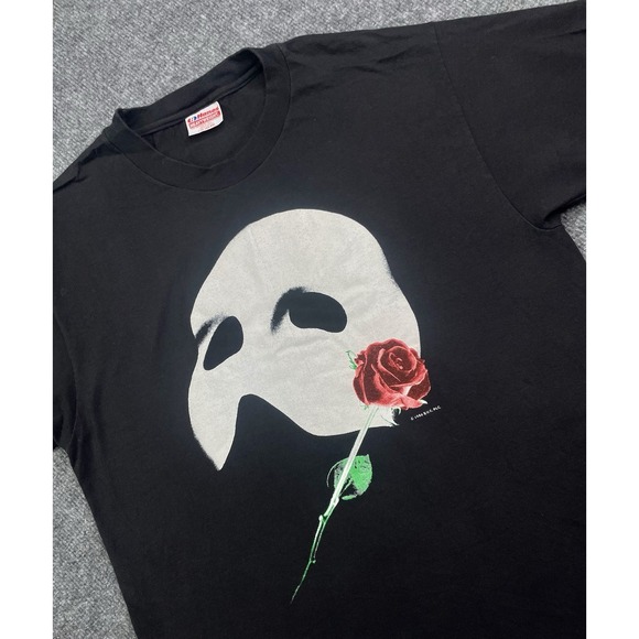 Vintage 1986 Glow In The Dark Phantom Of The Opera Shirt Large USA - Picture 1 of 7